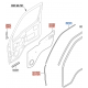 Уплотнитель двери верхний HD65-78, 821455H002 Hyundai Новое