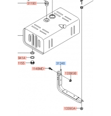Кронштейн крепления топливного бака HD78 euro 4, 312105K001   Hyundai    Б/у